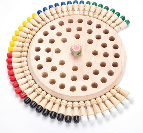 Juego de ajedrez de memoria de madera juegos de mesa familiares grandes para niños y adultos, juguete educativo de aprendizaje preescolar