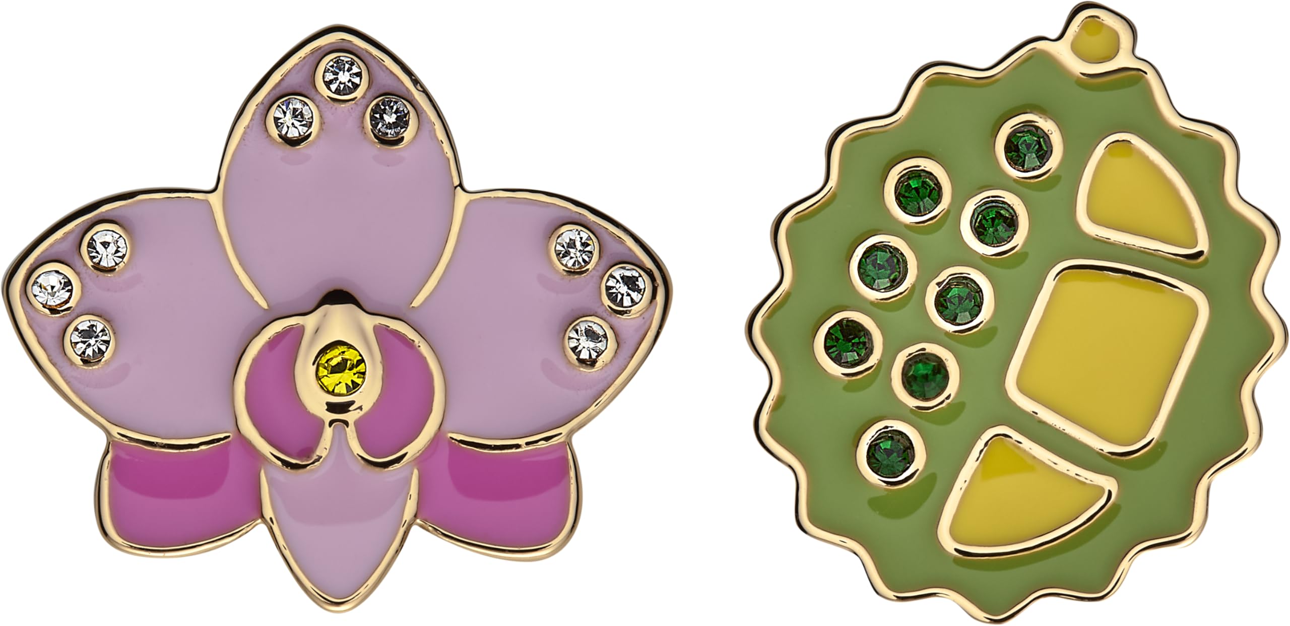Moleskine Country Pins Singapur (2er-Set), Orchidee+ Durian