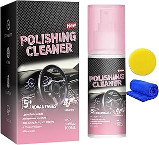 Upgrade Car Interior Cleaner and Polish - All Purpose Auto Detailing Spray for Leather, Rubber, Plastic Surfaces - 100ml Multi-Purpose Car Detail Cleaner Solution-1 Pack