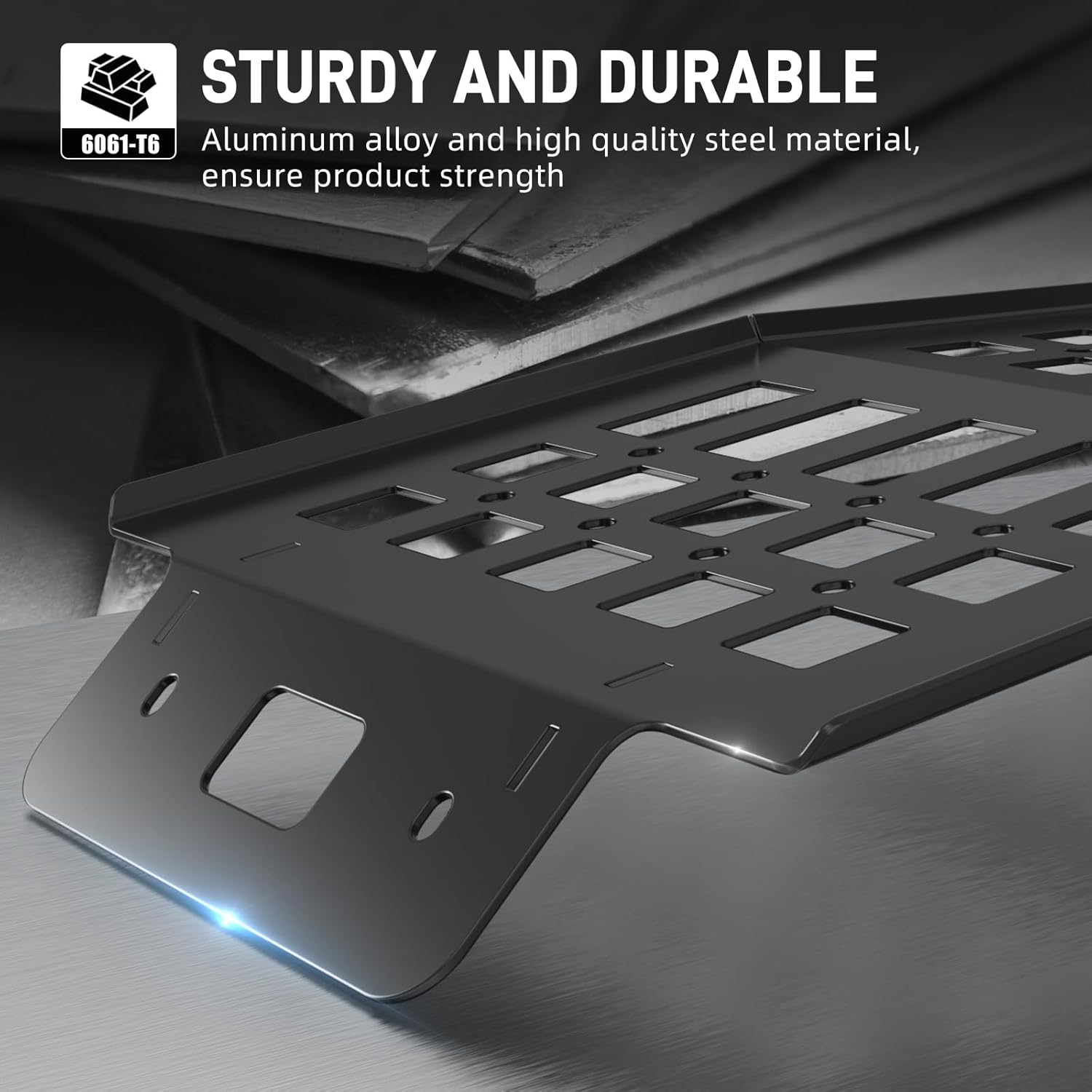 Bevinsee Rear Overhead Storage Panel Compatible with Toyota 4Runner 2010-2024, Replaced 74631-35031-B1 74631-35031-E1, Aluminium & Steel