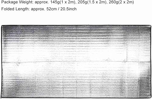 Miniatura 5 de 3 tipos de manta de papel de aluminio, para acampar al aire libre, colchoneta para dormir, colchón de aluminio a prueba de humedad, almohadilla de