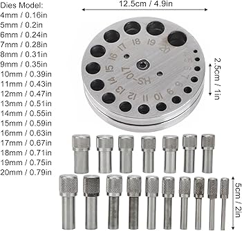 Amazon.com: Disc Cutter Set, 17 45 Steel Circle Round Disc Cutting