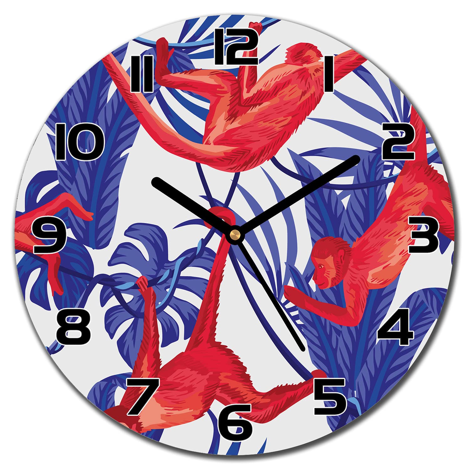 Horloge en Verre de Sécurité Coloray 30 cm Impression Haute Définition Salon et Cuisine