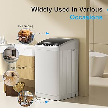 Amazon.com: 19lbs Portable Automatic Washing Machine, 2.5 Cu
