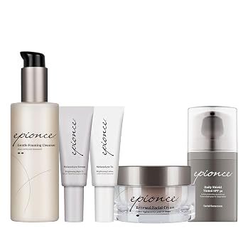 Epionce Skin Tone & Texture Skincare Routine with Cleanser, Serum, Mositurizer, Tinted SPF