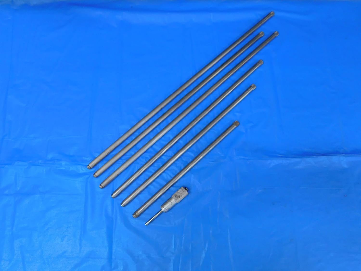 STARRET NO. 823E Inside Micrometer Set 4" - 40" Range 6 RODS W/Wooden CASE MIC