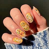 Vista 10 de BABALAL Uñas con diseño, de uñas con pegamento para mujeres y niñas