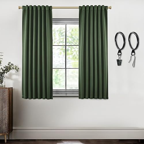 Miniatura 45 de SHINELAND Cortinas opacas de 102 pulgadas para sala de estar, cortinas opacas con pestaña trasera de 102 pulgadas de largo para dormitorio, Crema