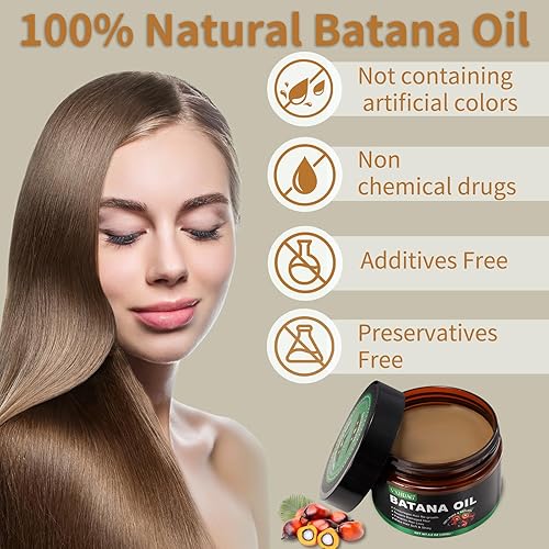Miniatura 5 de Aceite de batana crudo para el crecimiento del cabello, aceite de botana 100% natural de Honduras, elimina las puntas abiertas del cabello, restaura