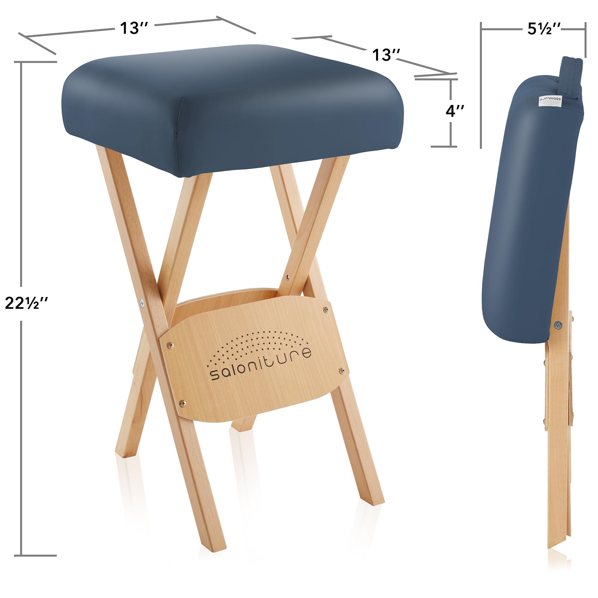 Amazon.com: Saloniture Wood Folding Massage Stool with Carrying