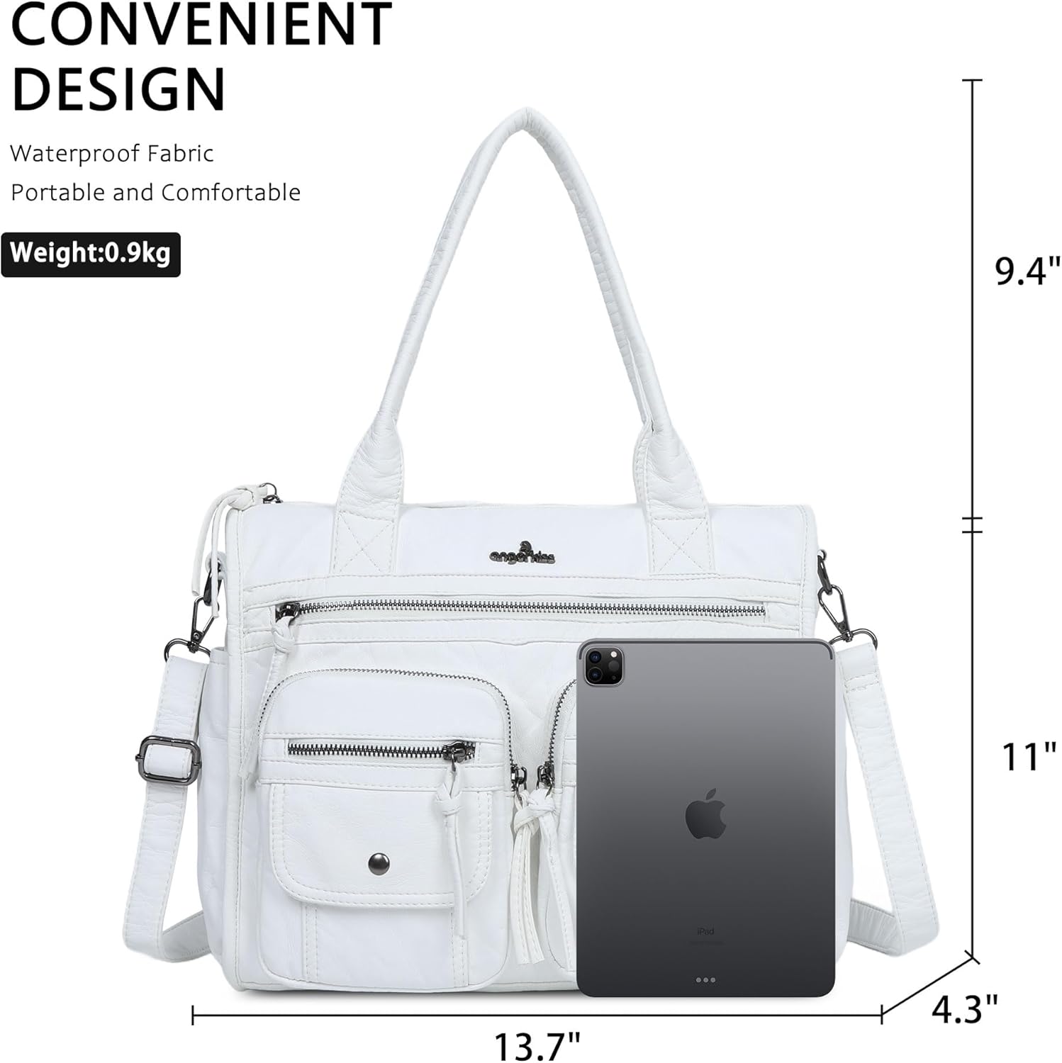 Angel Kiss Purses and Handbag for Women Soft Leather Hobo Bags Satchel Shoulder Bags Ladies Tote Crossbody Bag