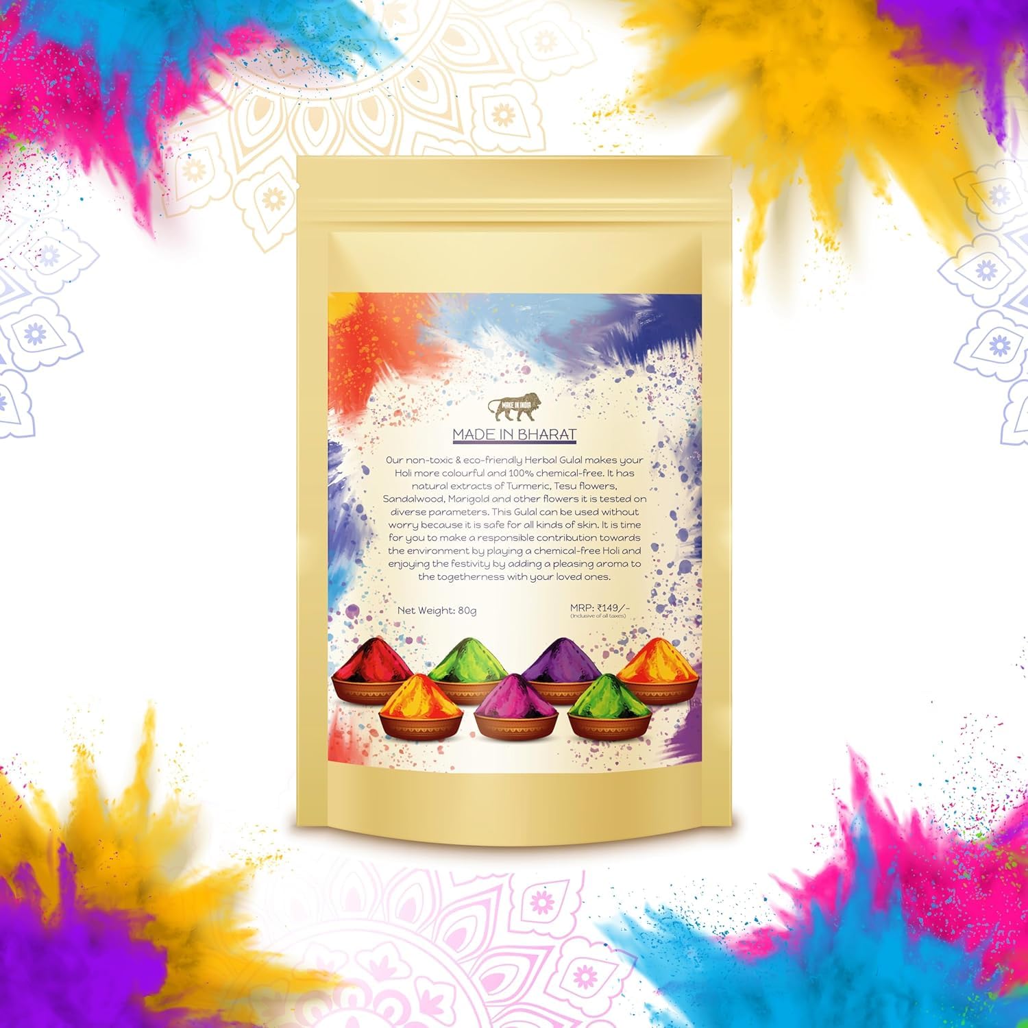 Holi bâton de couleur doux pour la peau et soyeux 80g