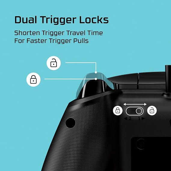 HyperX Clutch Gladiate Wired Controller for Xbox One, Xbox Series X|S, PC, Officially Licensed by Xbox, Dual Trigger Locks, Programmable Buttons, Dual Rumble Motors
