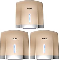 Vista 10 de Secador de manos para baño casero Cubierta ABS blanca Reducción de ruido Fácil instalación Enchufe para el hogar