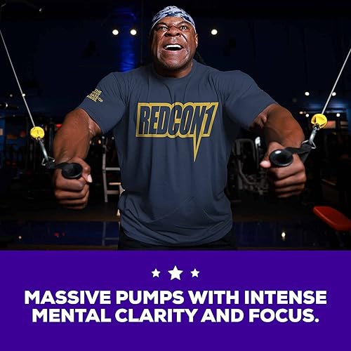 Miniatura 3 de REDCON1 Total War Pre-Workout (manzana verde) y polvo antiestimulante para preentrenamiento (oso de gomita ácida) - Dúo preentrenamiento para