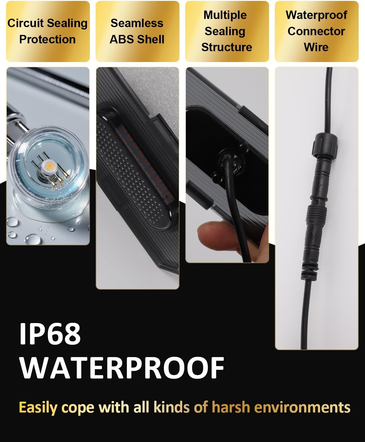 Front Bumper LED Grill Lights for 2025 2026 Toyota 4Runner TRD Sport and TRD Offroad Raptor Marker Lights Bars 6th Gen 4Runner Exterior Accessories (Yellow)