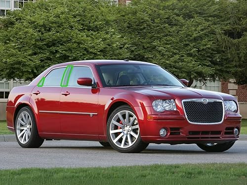 Miniatura 2 de Rvinyl Moldura de ventana de poste de pilar compatible con Chrysler 300 2005-2010 - Brillo (negro)