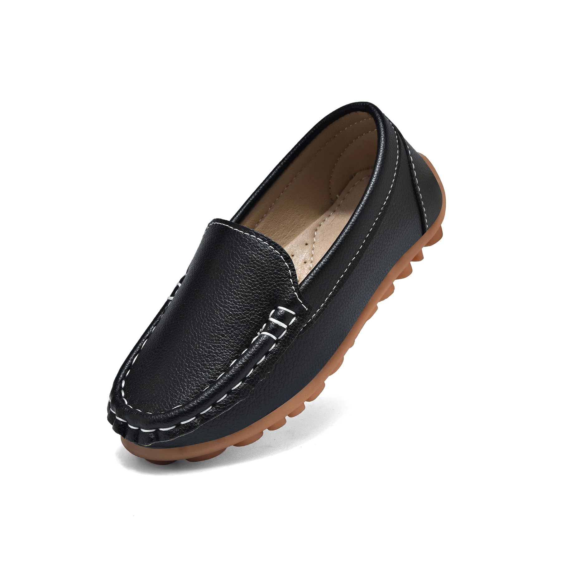 Mocassins pour Enfant PU Cuir Bateau Chaussures Garçon Mode Oxford Chaussures Fille Décontracté Confortable Mocassin Plate Loafers