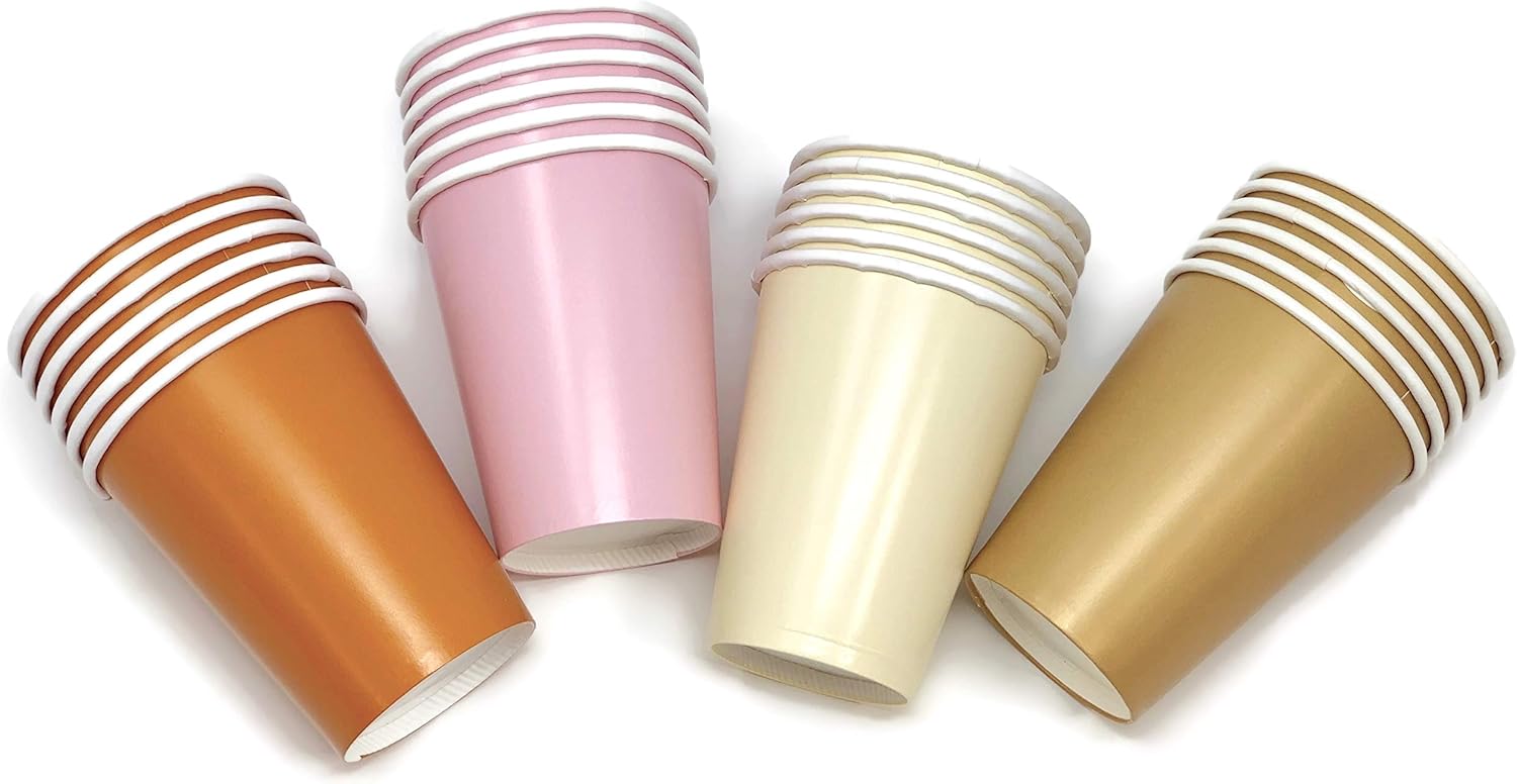 Amazon.com: Pink Woodland Baby Shower or Birthday Party Paper Cups 9 ...