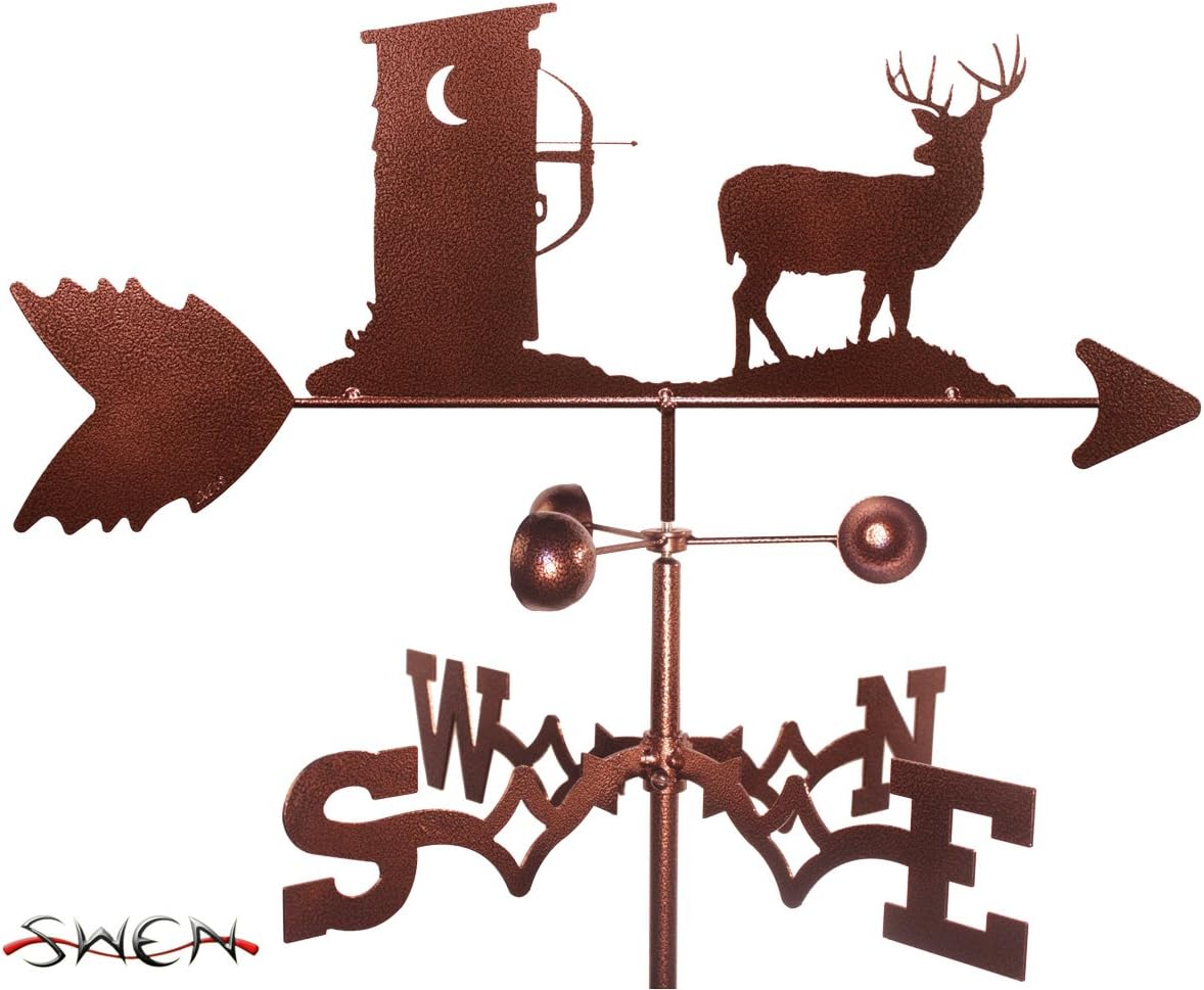 SWEN Products Hand Made Deer Buck Hunter Side Mount Weathervane ~New~