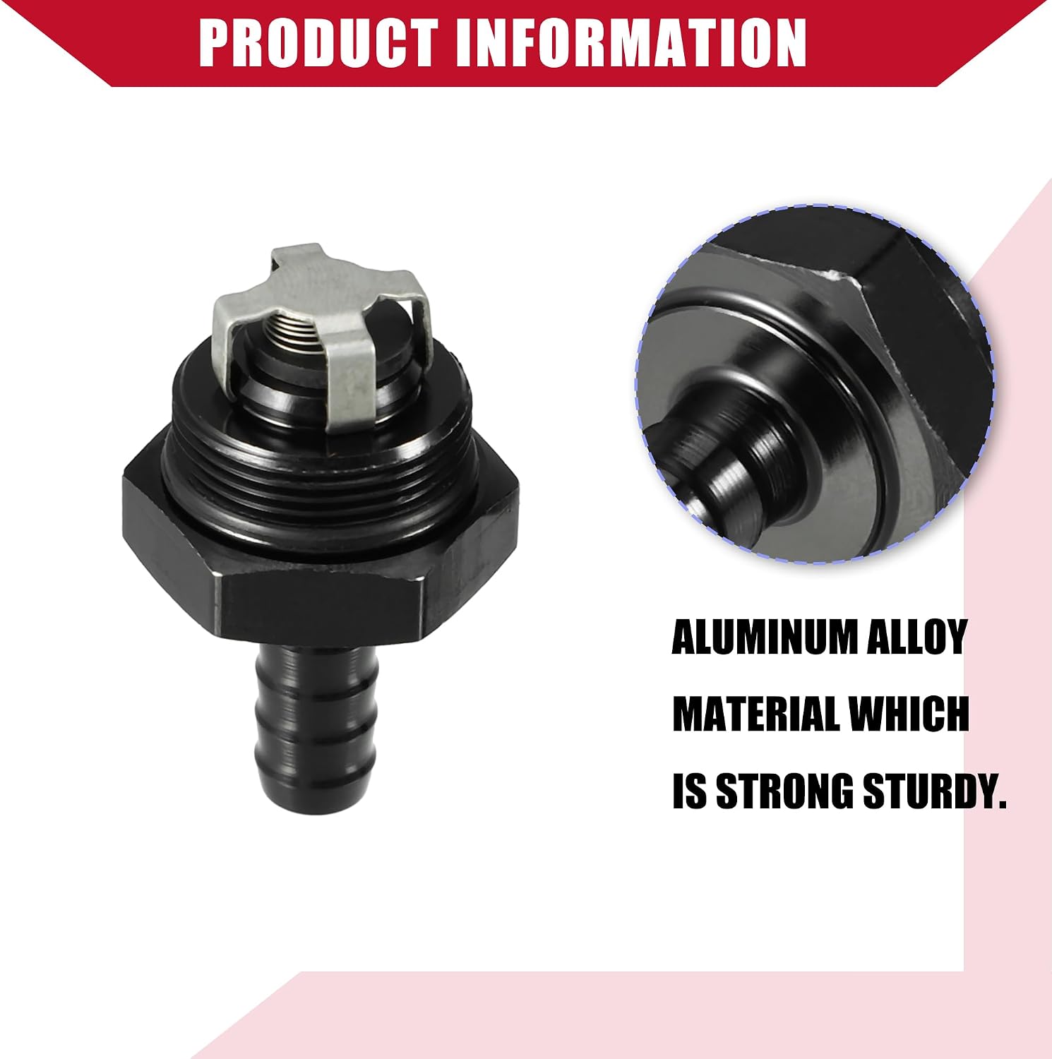Fuel Check Valve One Way/Inner Non Return One Way Check Valve for Car Fuel Petrol Gasoline Diesel/Durable 0.31" 8mm OD / 2 Pcs Black