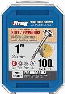 Kreg KRE00052 Zinc 25 mm with Coarse Thread -...,