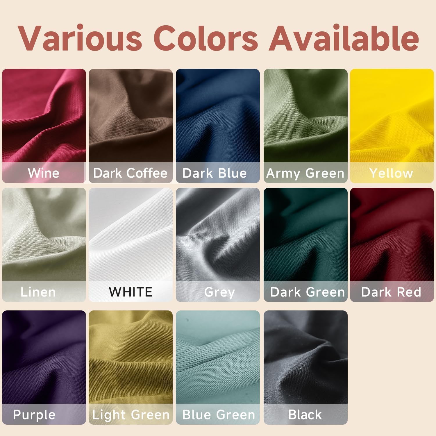 Simple&opulence Canvas Fabric by the Yard, 59'' Wide, 10oz Premium Natural Cotton Duck Canvas Fabric for Crafts, Upholstery, Home Decor, Sewing DIY Cloth (Coffee, 5 Yard)