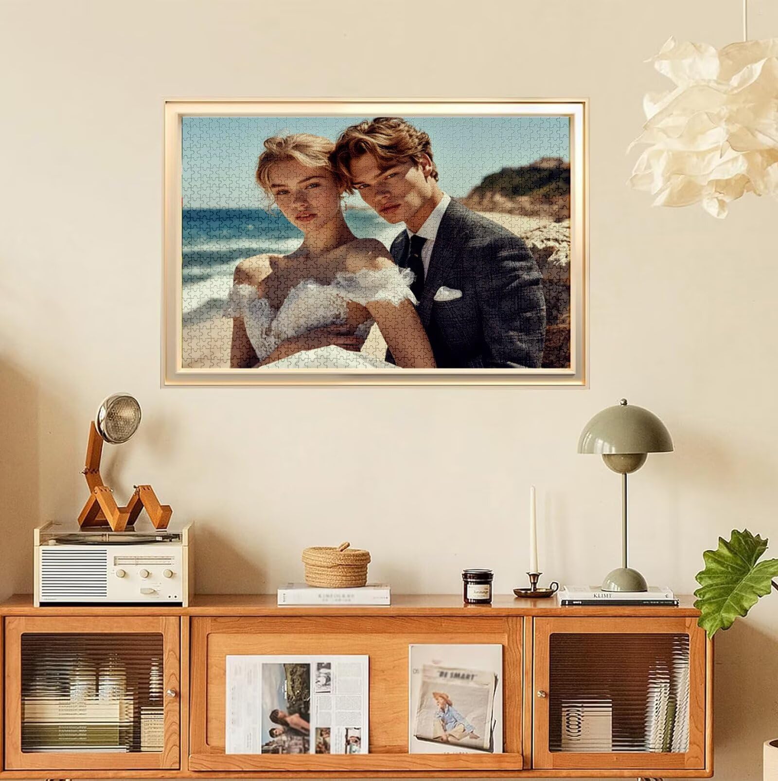 Puzzle Personalizado con Foto, Personalizada Rompecabezas Personalizado Diseña tu Logo Foto o Texto, Personalizado Navidad Halloween San Valentín Parejas Niños Familia Amigos h-3581