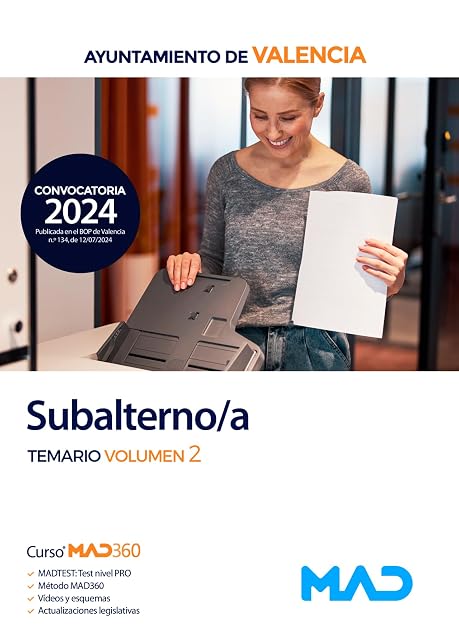 Portada de Subalterno/a. Temario Volumen 2