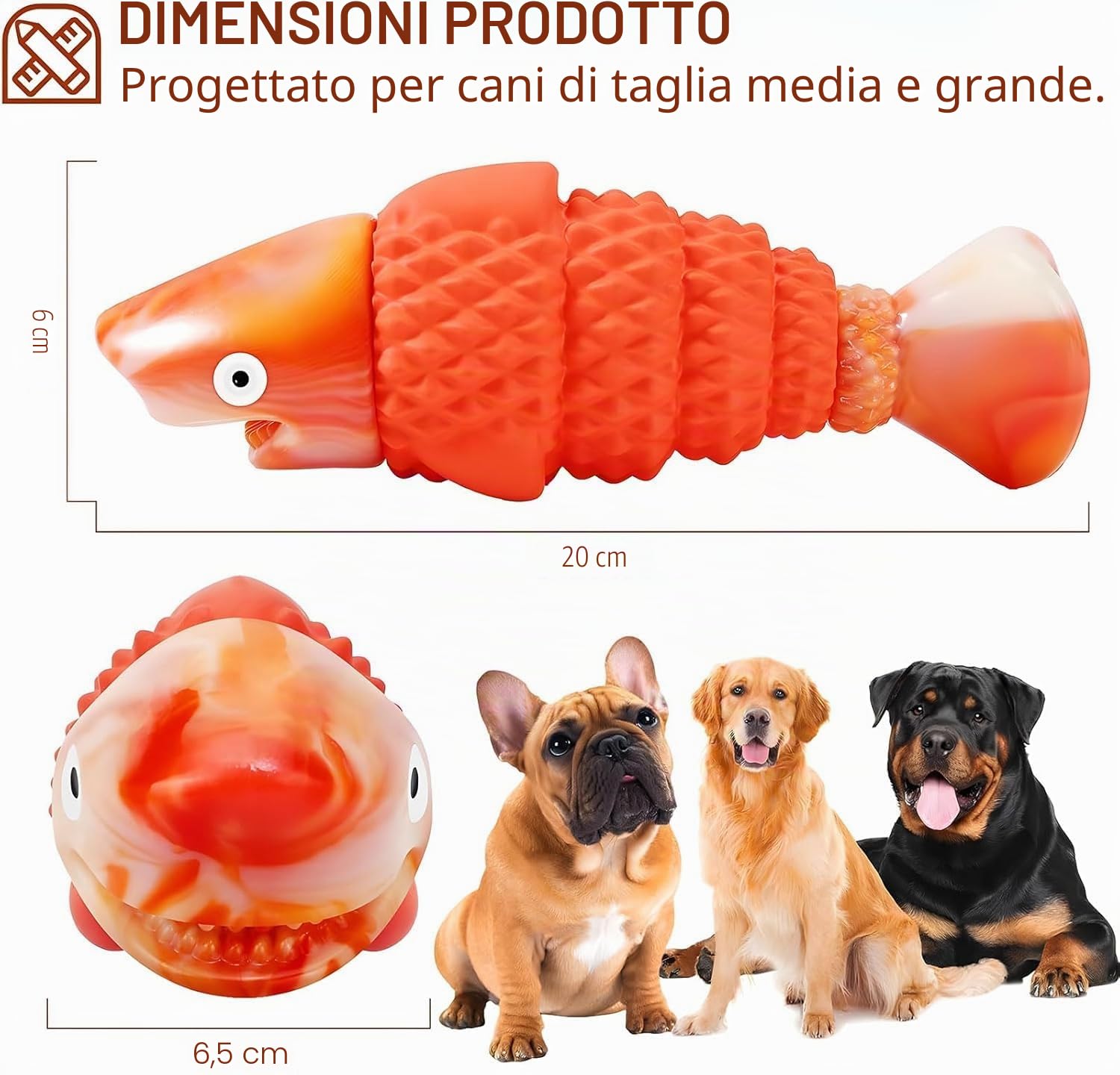 WinTour Giochi per Cani Indistruttibili, Giochi Interattivi per Cani Grandi, Gioco Cane Indistruttibile, Gioco per Cane Interattivo, Giocattoli Resistenti per Masticatori Aggressivi