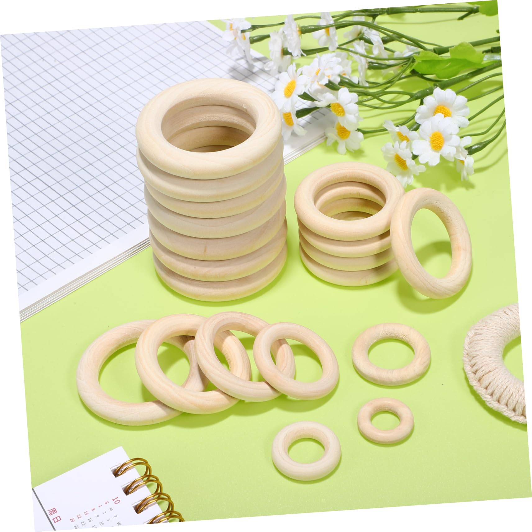 Anillos De Madera 80 Unidades Anillos Para Manualidades Círculos De Madera Para Mismo
