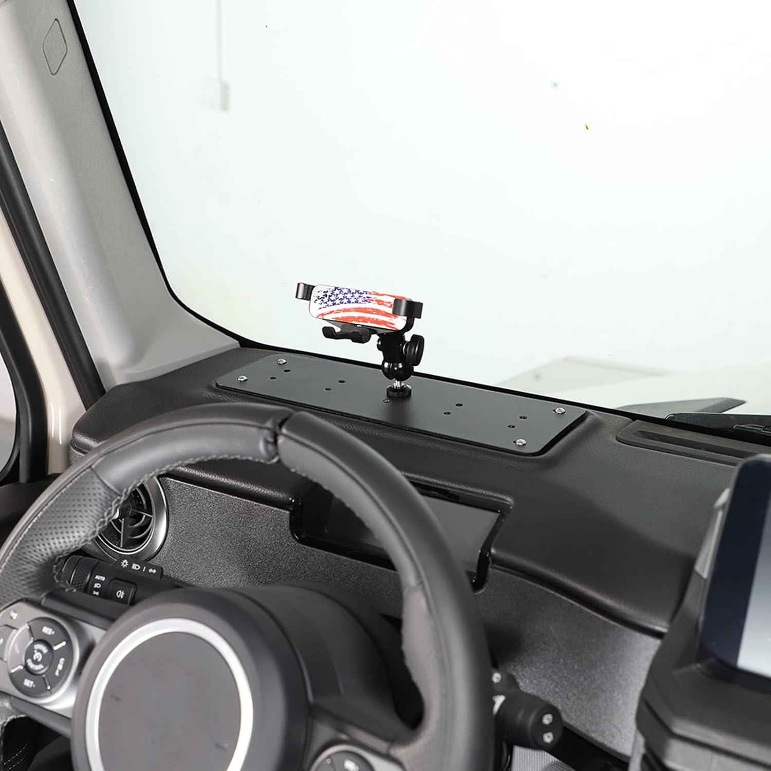 Car Central Control Multi-Function Phone Bracket Compatible with Ineos Grenadier 2020-2026 Dash Panel Cell Phone Holder Insert Accessories (Type C, Style B)