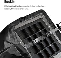 Vista 3 de SoGuDio CYZDYZ-2p-001 - Funda de asiento plegable para barco, 420D, impermeable, resistente a la intemperie, para silla de pesca remolcable