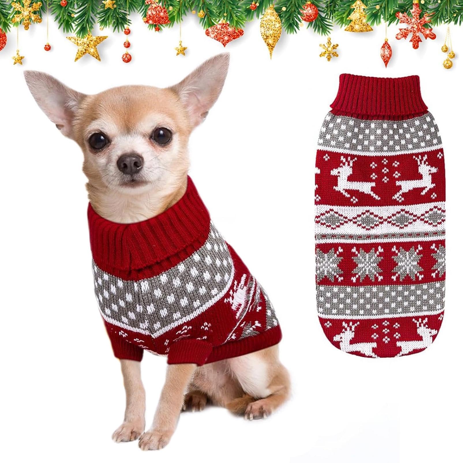 Maglione Per Cane KONVINIT Invernale - Per Taglie Piccole E Medie, Lavabile, Caldo E Morbido - Foto 11