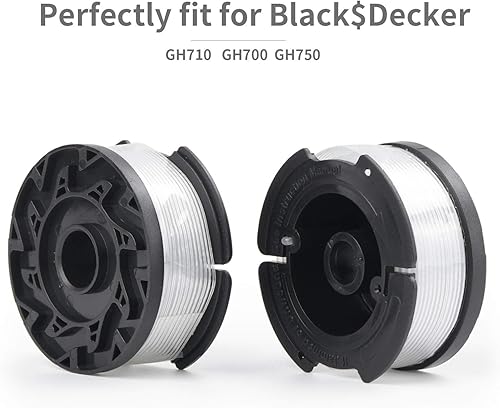 Miniatura 5 de YDSL Paquete de 4 carretes de repuesto para recortadora de hilo para Black and Decker AF-100 Carrete de alimentación automática de malezas de 30