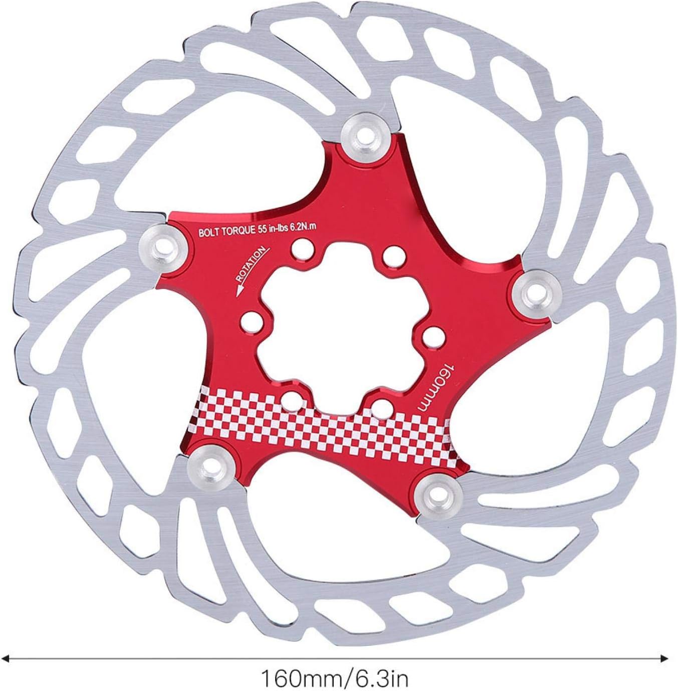 EVTSCAN 203mm Bike Disc Brake Rotor Floating Disc Six Bolts Bicycle Mountain Bike Brake Disc Cycling Accessory