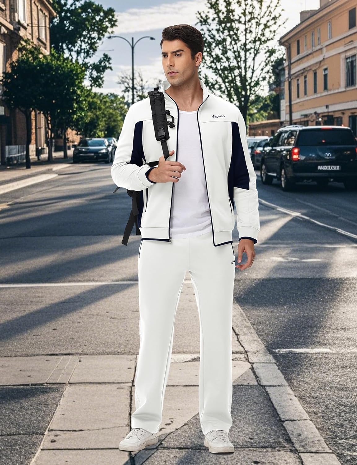 TBMPOY Men's Fleece Lined Tracksuits Sweatsuits 2 Piece Sets Winter Jogging Track Sweat Suits Thermal Casual Outfits - Image 7