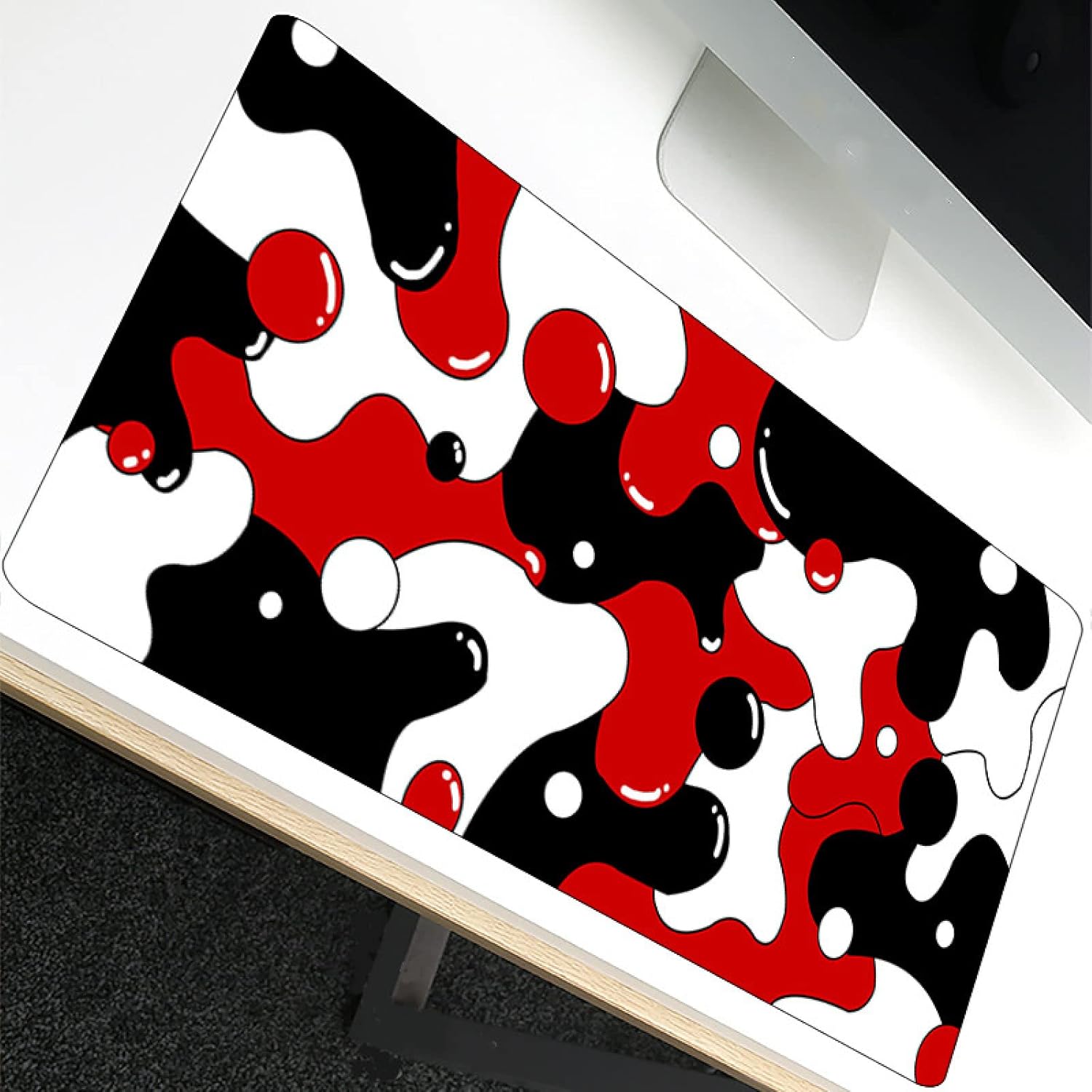 Mouse Pads Strata Liquid Computer Mouse Pad Red White Black