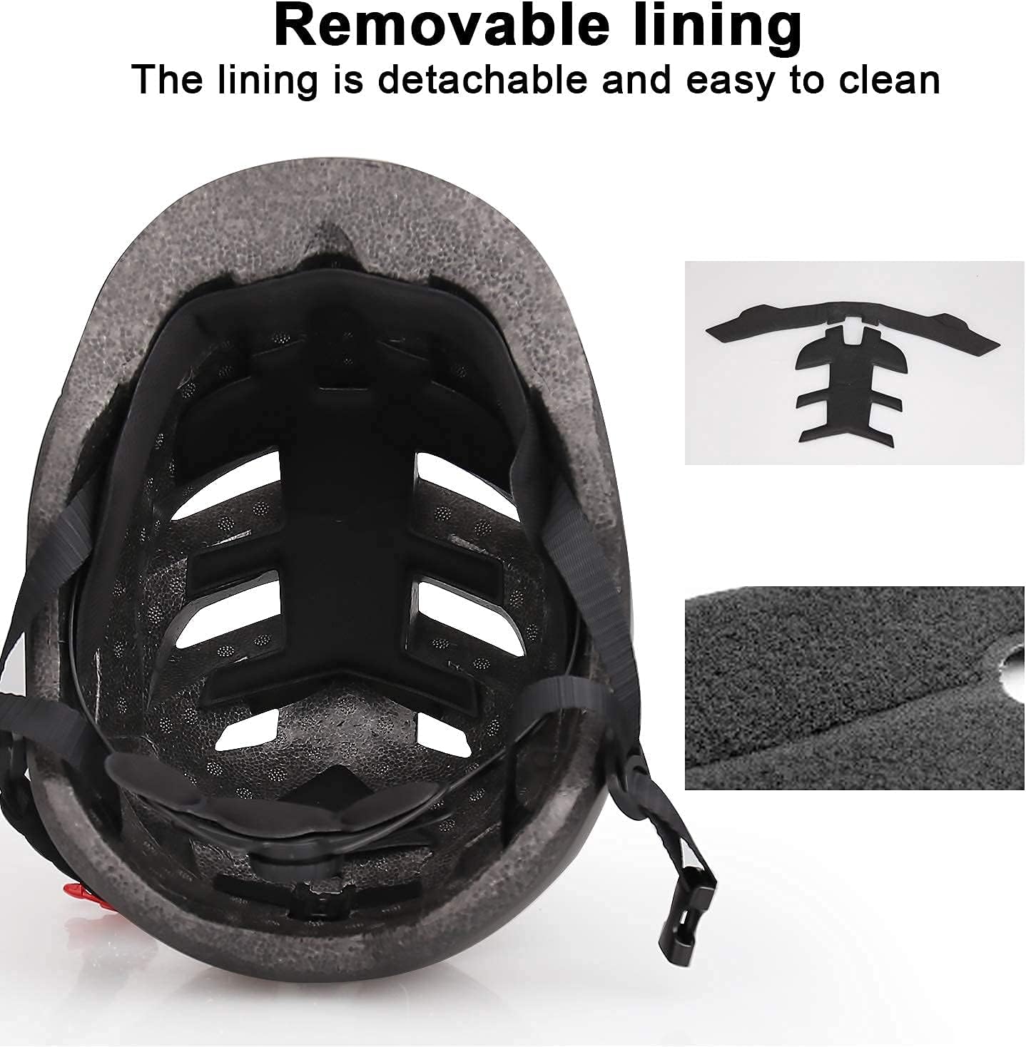 Bike Helmet,Shinmax Bicycle Helmet with USB Rechargeable LED Rear Back Light for Urban Commuter Scooter Lightweight Scooter Adjustable Skateboard Helmet for Men/Women SM-T66 : Sports & Outdoors