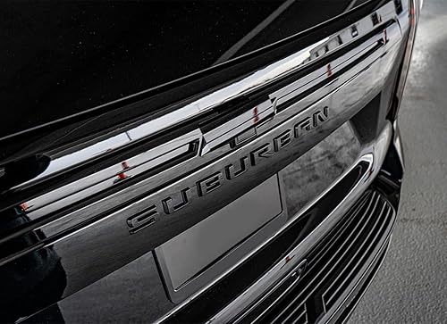 Miniatura 6 de Emblema Suburban OEM 2021 Letras 3D Compatible con Suburban 84910061 2019-2025 Negro Brillante