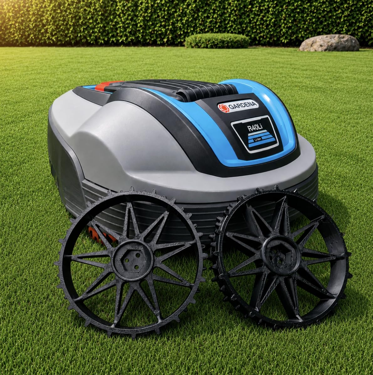 2er Set Antriebsrad Rad Gardena R38Li R40Li R50Li R70Li R80Li mit OFFROAD PROFIL