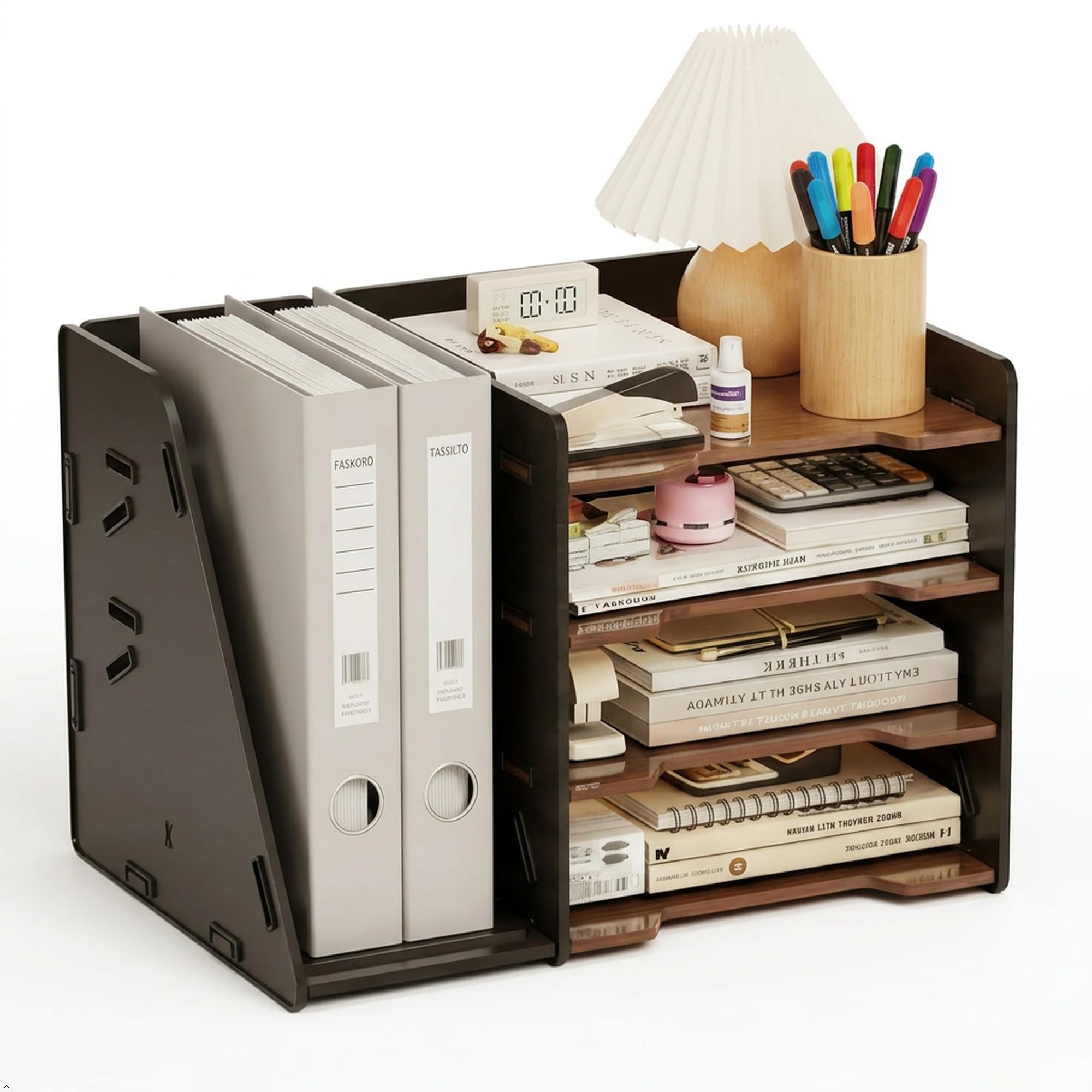 Photo 1 of TSEGEOTI 4-Tier ABS File Holder Desk Organizer