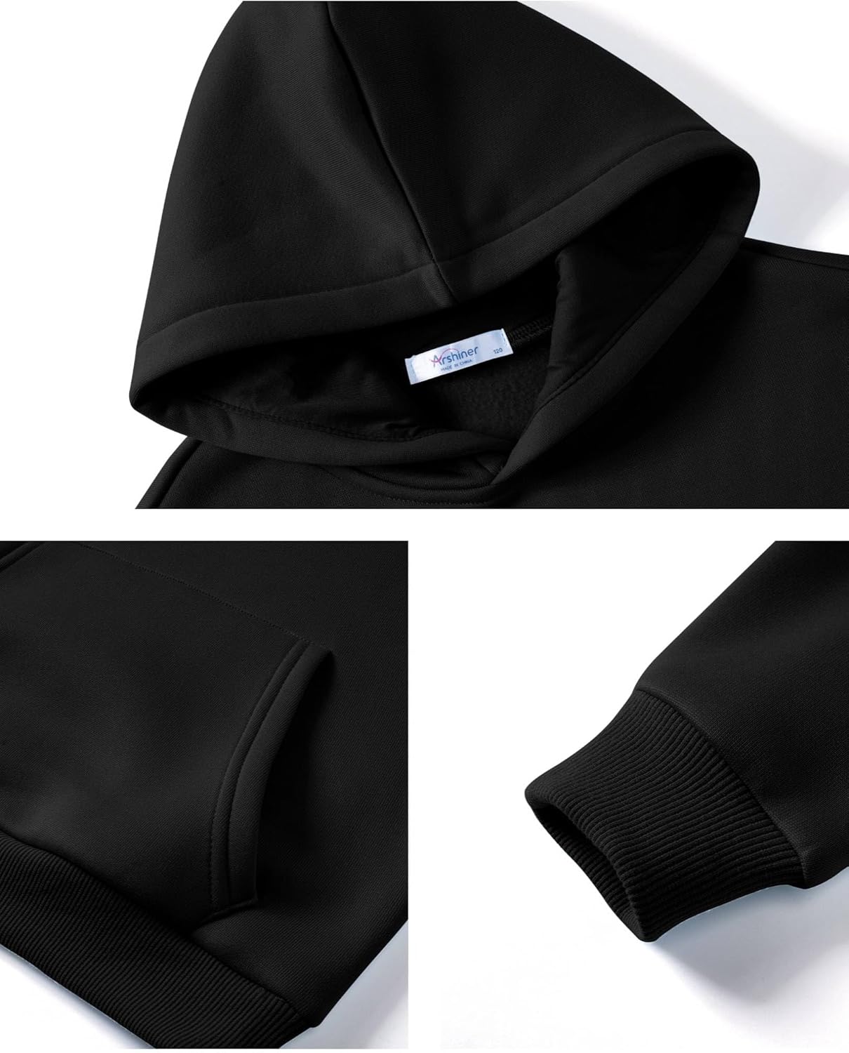 Arshiner Boys Hooded Sweatshirt Fleece Pullover Long Sleeve Warm Hoodies with Pocket for Kids 5-14 Years - Image 7