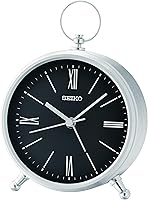 Vista 8 de SEIKO QXE063SLH Reloj de bolsillo estilo dormitorio despertador, plata, 4 pulgadas