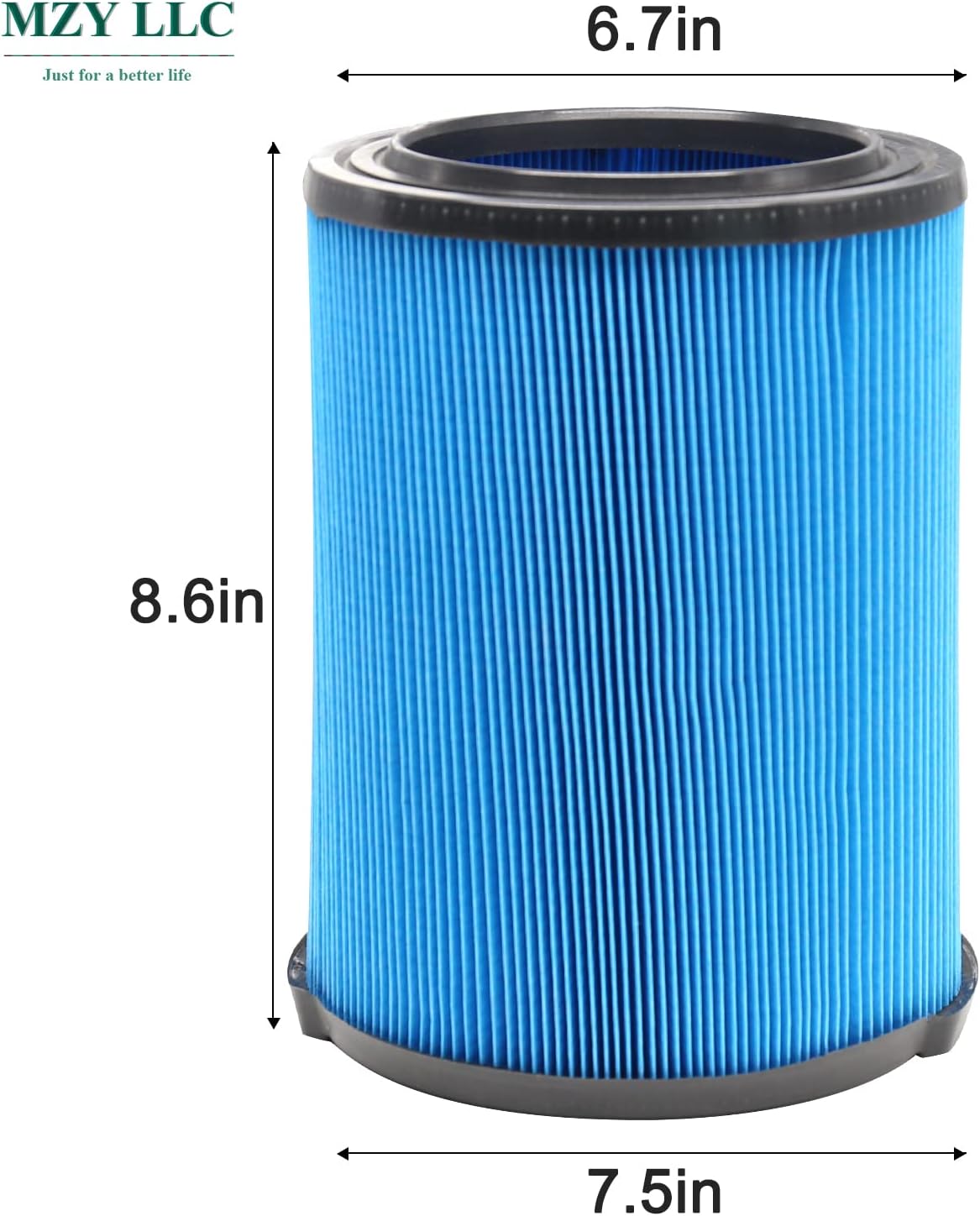 MZY LLC 2 Pack VF5000 Filter Compatible with Ridgid for Shop Vac 5-20 Gallon Wet Dry Vacuum Cleaner, Fits WD1450 WD0970 WD1270 WD09700 WD06700 WD1680 WD1851 WD1956 WD0970M0 WD0970EX0