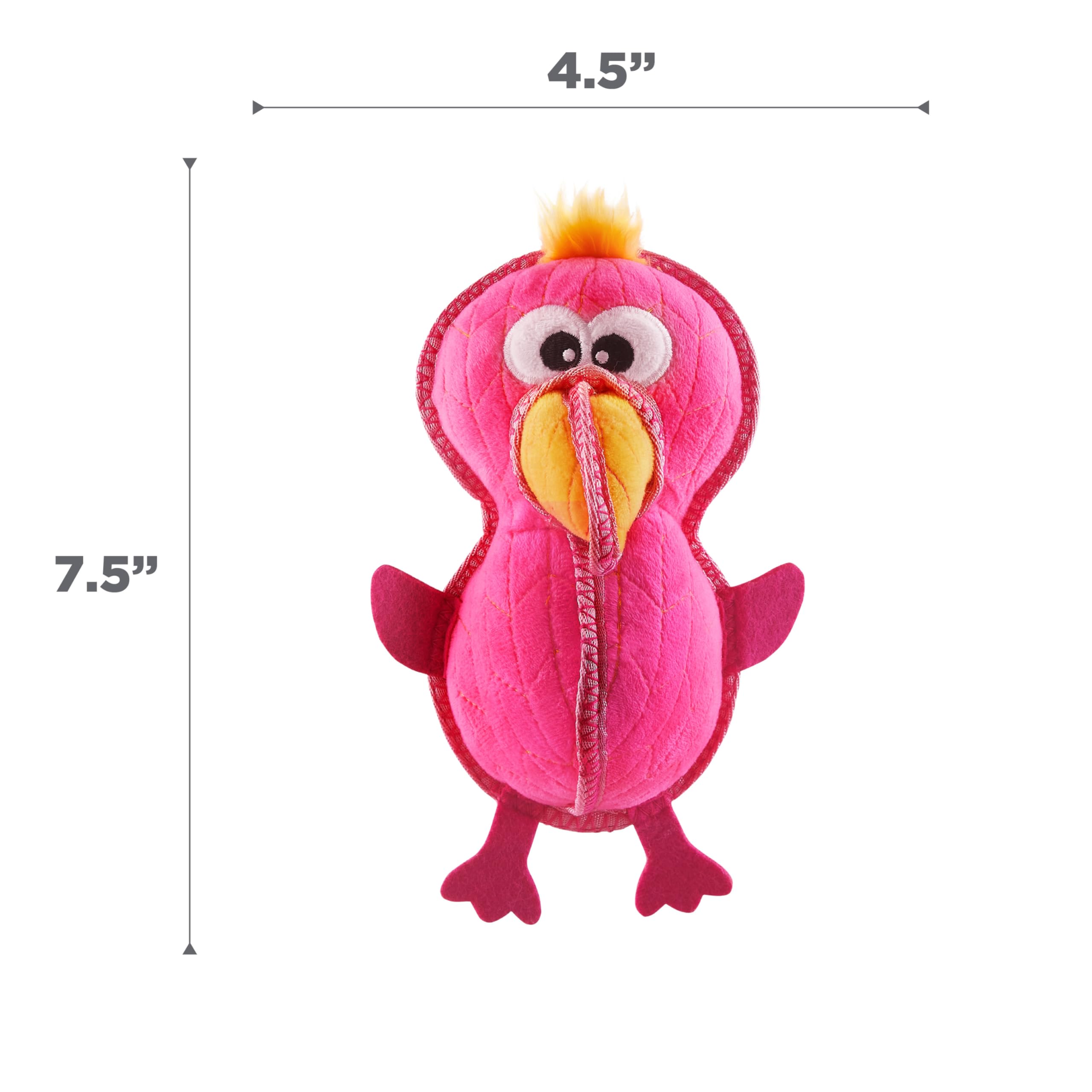 Amazon.com: Outward Hound Xtreme Seamz Flamingo Squeaky Durable