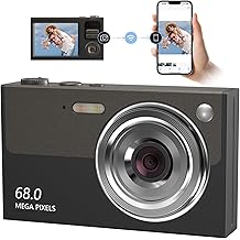 Digital Camera 4K Kids Camera 16x Zoom Points & Shoot Digital Camera with 32GB Card Portable Small Camera with Autofocus Kids Teen For Beginners
