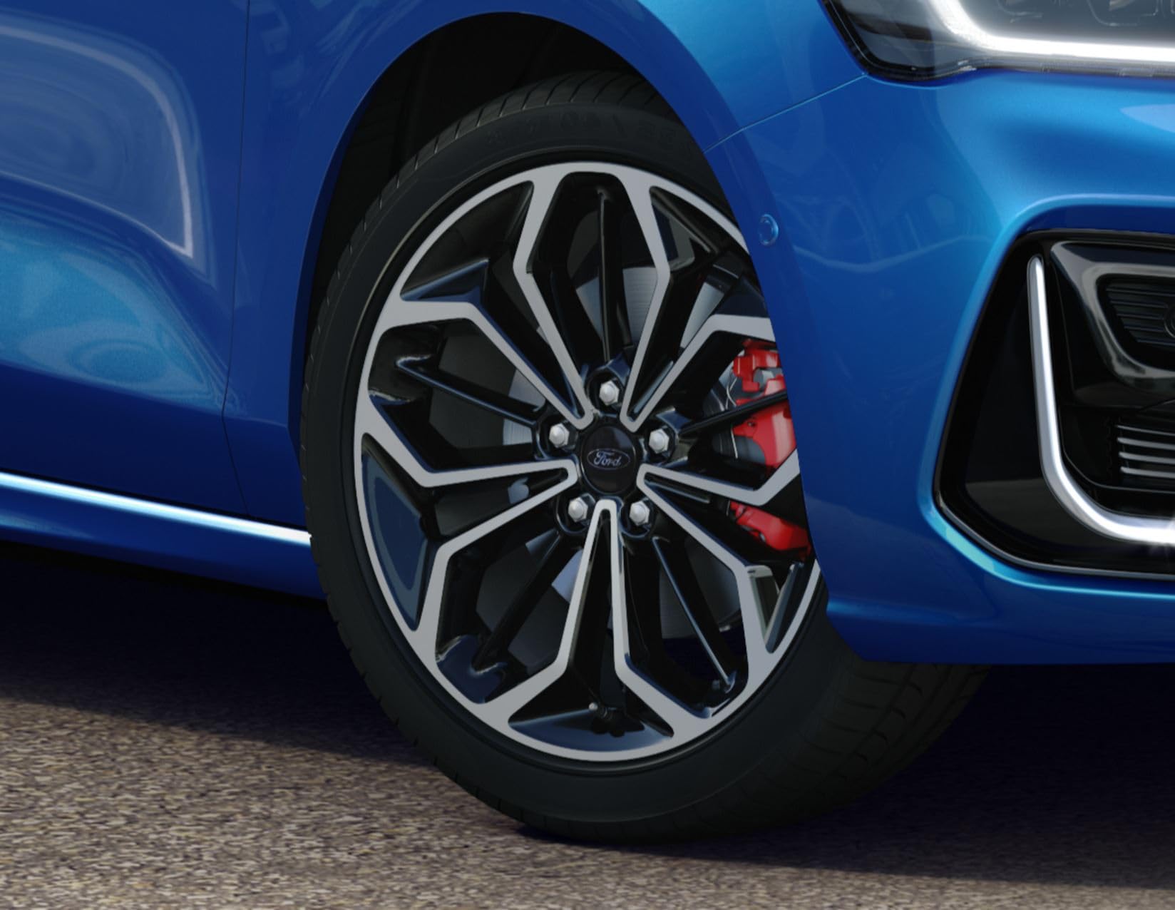 Ford Original Focus 2019-2022 und Ford Mondeo 2019-2022 Leichtmetallrad 18'' 5 x 2-Speichen-Design, Absolute Black