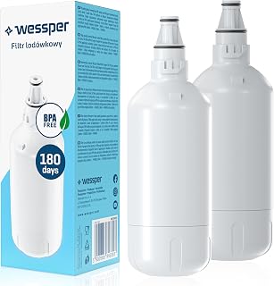Wessper Wasserfilter für Kühlschrank, Wasserfilter Patronen Kompatibel mit Liebherr Kuehlschrank, Ersatz für Filter 7440002 7440000, Aktivkohlefilter "BPA FREE" - 2 Stück