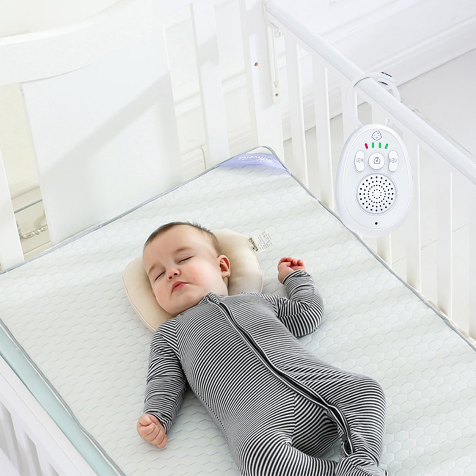 Interfono Vocale per Bambini, Baby Monitor Wireless con Comunicazione Bidirezionale, Lungo Raggio Fino a 1.000 Piedi, 5 Ninne Nanne Integrate, Batteria Ricaricabile, per Casa,
